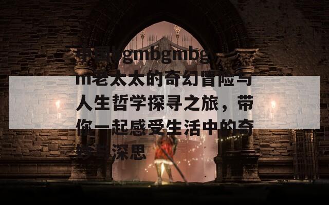 中國bgmbgmbgm老太太的奇幻冒險與人生哲學探尋之旅，帶你一起感受生活中的奇妙與深思