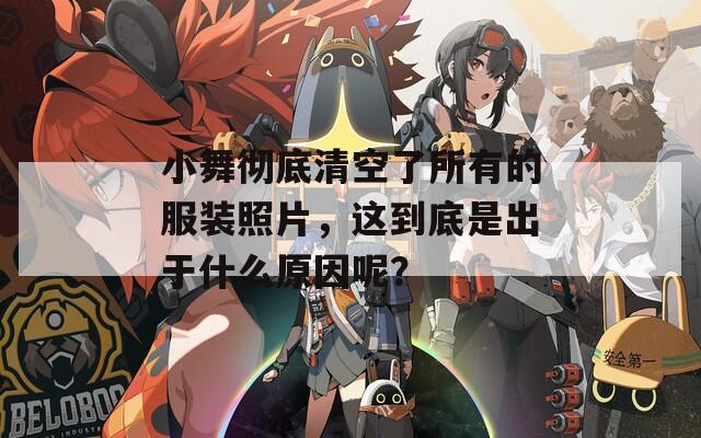 小舞徹底清空了所有的服裝照片，這到底是出于什么原因呢？