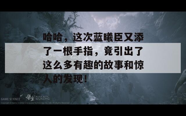 哈哈，這次藍曦臣又添了一根手指，竟引出了這么多有趣的故事和驚人的發(fā)現(xiàn)！