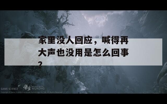 家里沒人回應(yīng)，喊得再大聲也沒用是怎么回事？