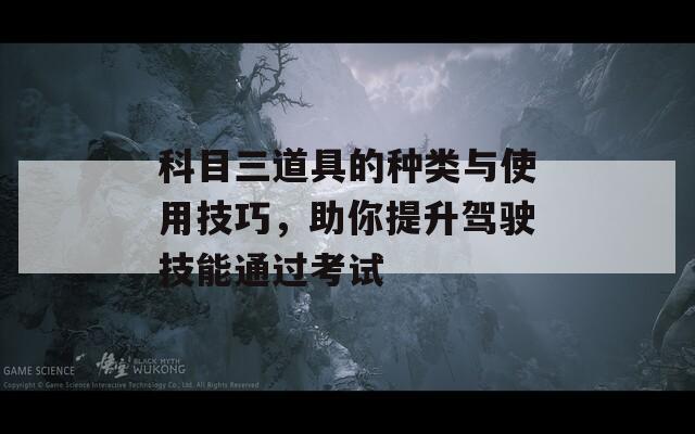 科目三道具的種類與使用技巧，助你提升駕駛技能通過考試