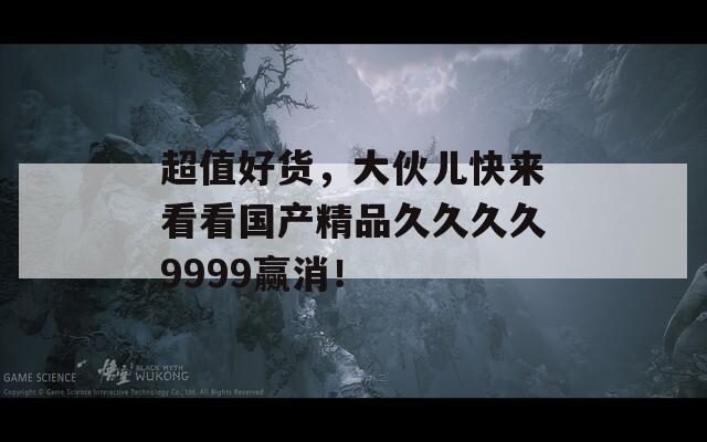 超值好貨，大伙兒快來看看國產(chǎn)精品久久久久9999贏消！