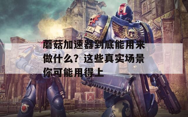 蘑菇加速器到底能用來做什么？這些真實場景你可能用得上