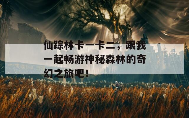 仙蹤林卡一卡二，跟我一起暢游神秘森林的奇幻之旅吧！
