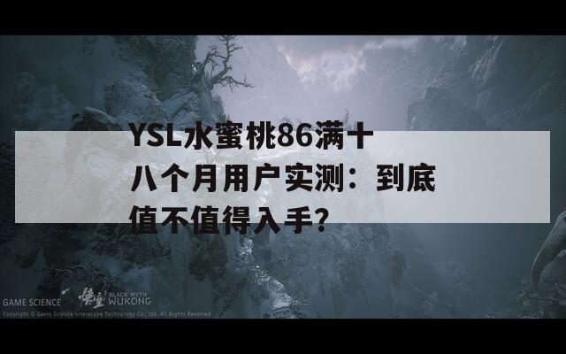 YSL水蜜桃86滿十八個月用戶實測：到底值不值得入手？