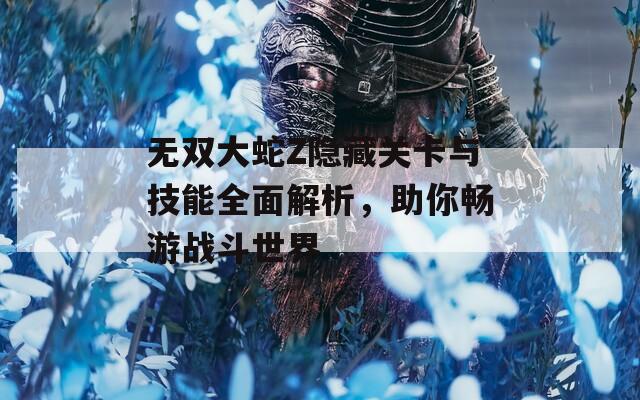 無雙大蛇Z隱藏關(guān)卡與技能全面解析，助你暢游戰(zhàn)斗世界