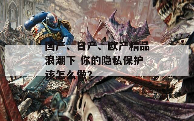 國(guó)產(chǎn)、日產(chǎn)、歐產(chǎn)精品浪潮下 你的隱私保護(hù)該怎么做？
