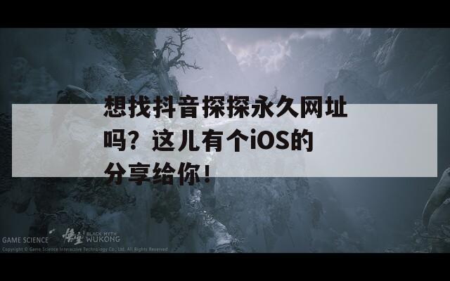 想找抖音探探永久網(wǎng)址嗎？這兒有個(gè)iOS的分享給你！