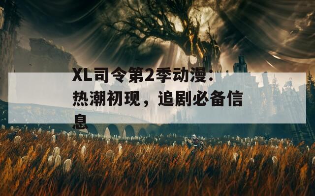 XL司令第2季動漫：熱潮初現(xiàn)，追劇必備信息