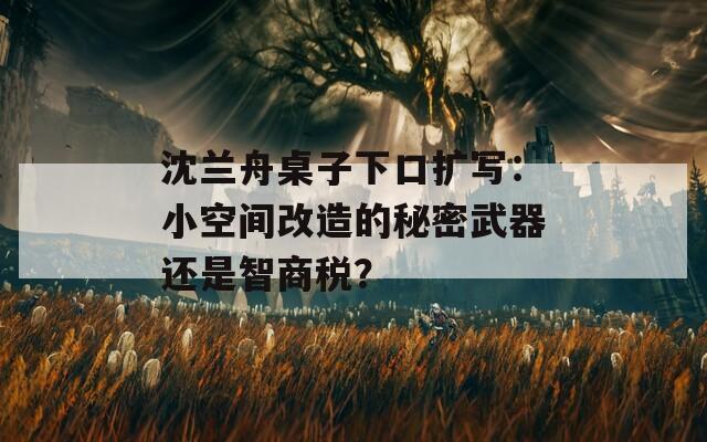 沈蘭舟桌子下口擴(kuò)寫(xiě)：小空間改造的秘密武器還是智商稅？