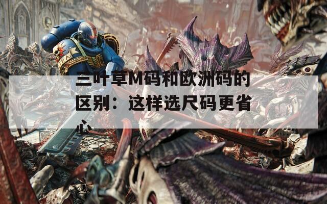 三葉草M碼和歐洲碼的區(qū)別：這樣選尺碼更省心