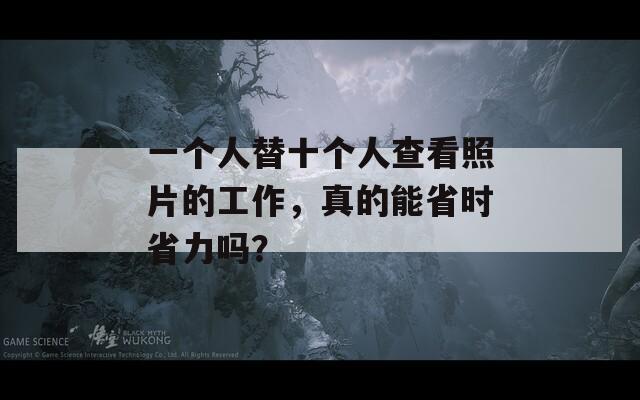 一個(gè)人替十個(gè)人查看照片的工作，真的能省時(shí)省力嗎？