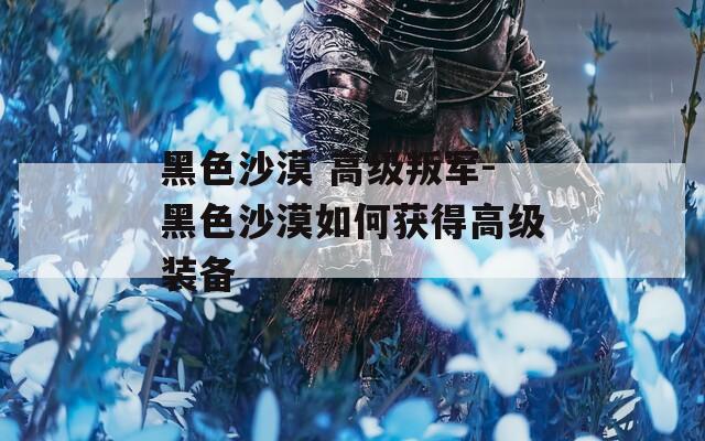 黑色沙漠 高級叛軍-黑色沙漠如何獲得高級裝備
