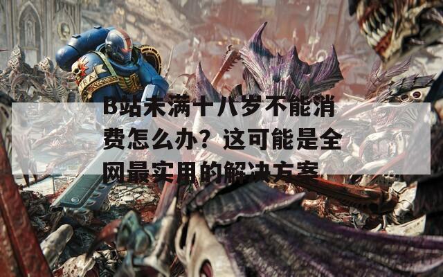 B站未滿十八歲不能消費怎么辦？這可能是全網(wǎng)最實用的解決方案