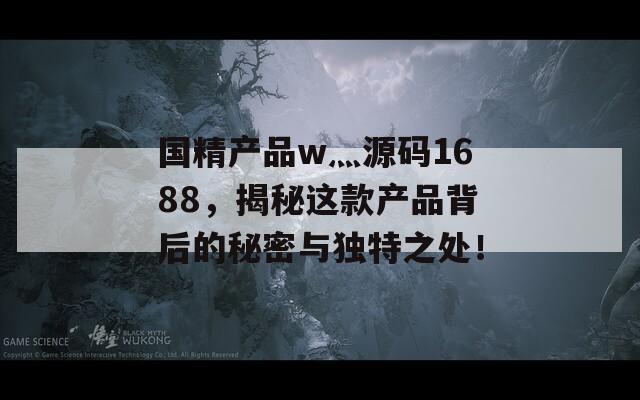 國精產(chǎn)品w灬源碼1688，揭秘這款產(chǎn)品背后的秘密與獨(dú)特之處！
