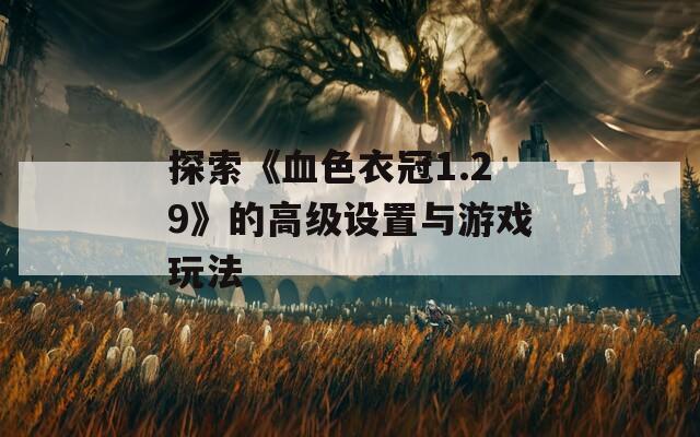 探索《血色衣冠1.29》的高級設(shè)置與游戲玩法