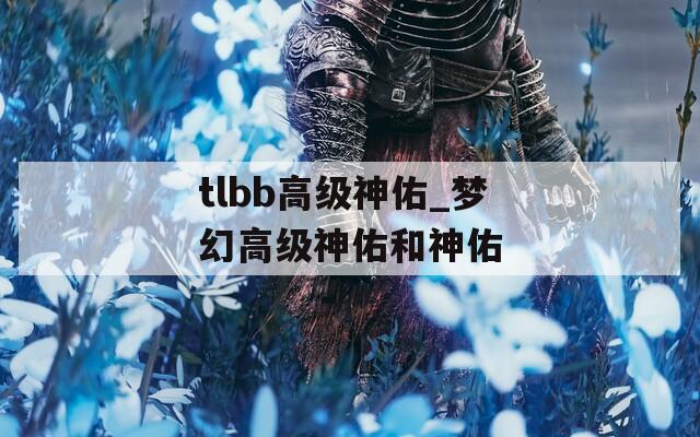 tlbb高級(jí)神佑_夢(mèng)幻高級(jí)神佑和神佑